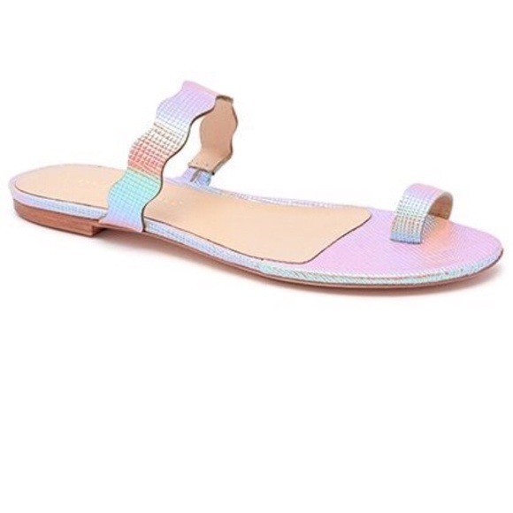 Loeffler Randall Iridescent Rainbow Slide Sandals - Picture 4 of 4